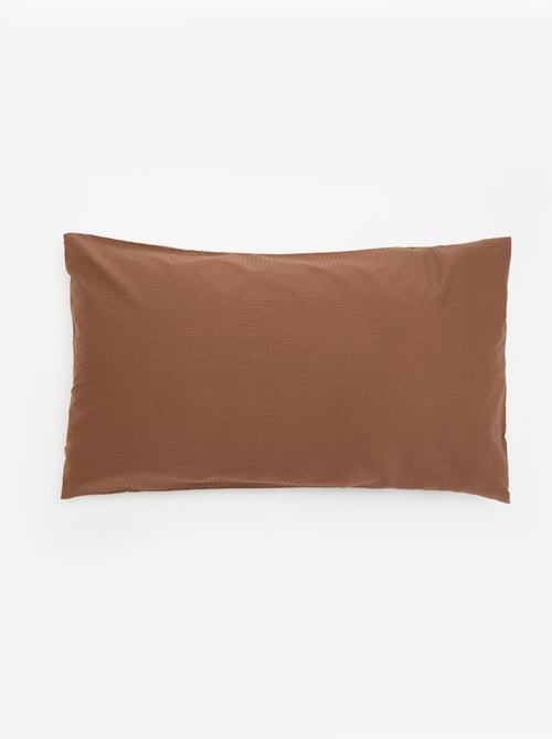 Conjunto de cama para 2 pessoas - 240 x 220 cm em seersucker - Kiabi Conjunto de cama para 2 pessoas - 240 x 220 cm em seersucker - Kiabi