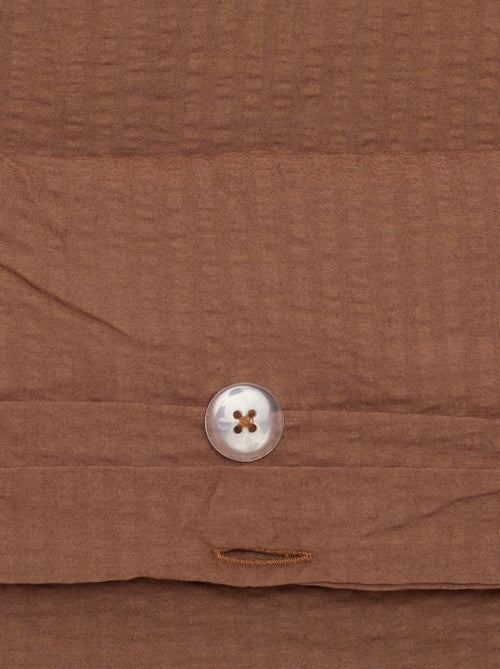 Conjunto de cama para 2 pessoas - 240 x 220 cm em seersucker - Kiabi Conjunto de cama para 2 pessoas - 240 x 220 cm em seersucker - Kiabi