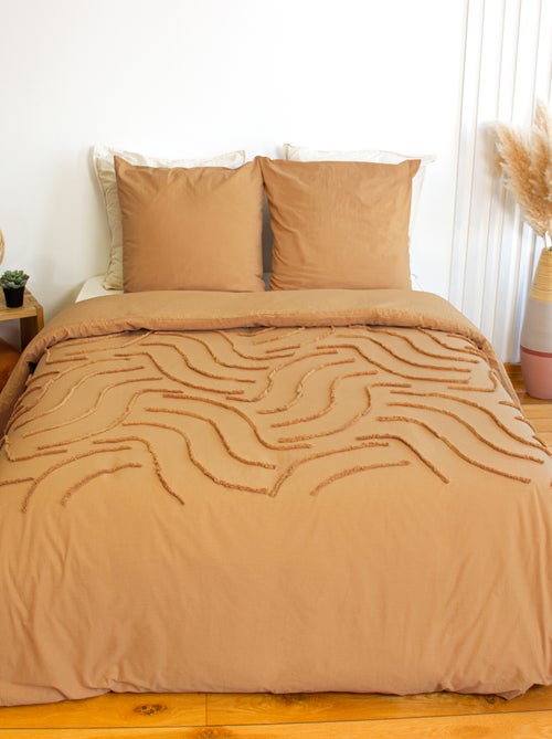 Conjunto de cama para 2 pessoas 3 peças - 1 capa de edredão + 2 fronhas - Kiabi