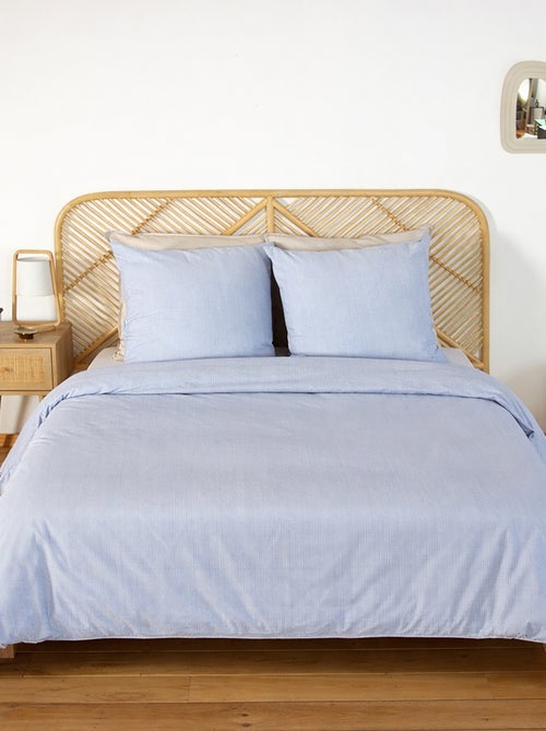 Conjunto de cama para 2 pessoas 3 peças - Capa de edredão + 2 fronhas - Kiabi