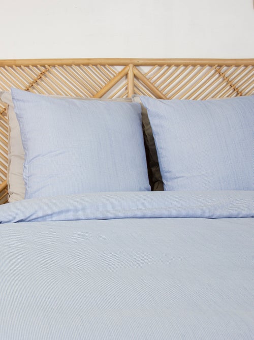 Conjunto de cama para 2 pessoas 3 peças - Capa de edredão + 2 fronhas - Kiabi