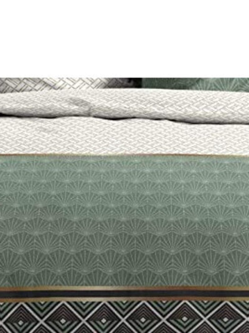 Conjunto de cama percal de algodão belor promo linge Verde - Kiabi