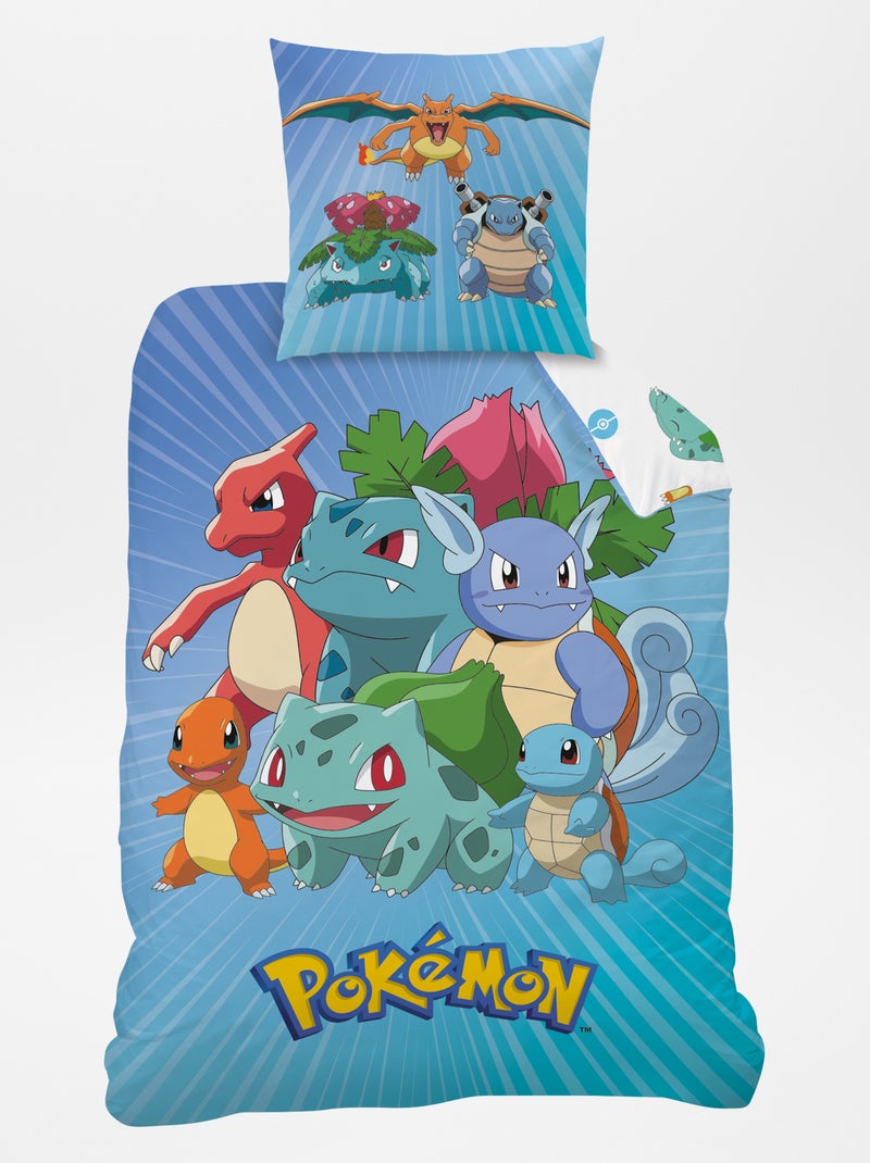 Conjunto de cama 'Pokémon' - Solteiro AZUL - Kiabi