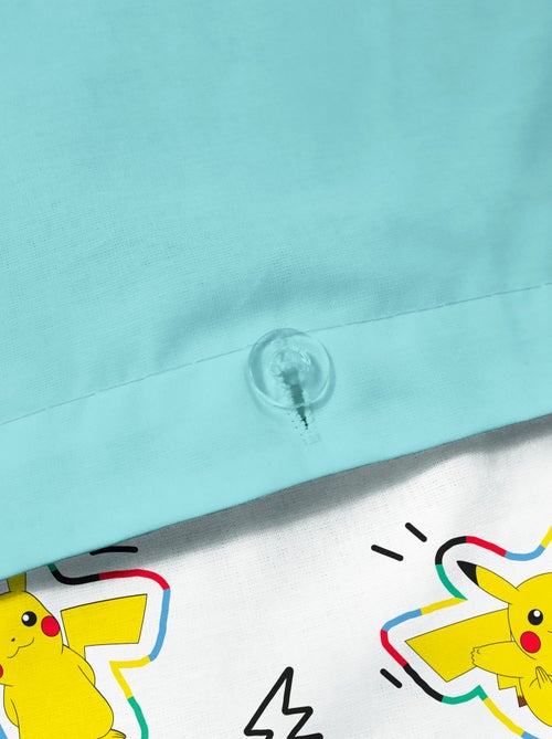 Conjunto de cama 'Pokemon' 2 peças 1 pessoa: capa de edredão + fronha - Kiabi Conjunto de cama 'Pokemon' 2 peças 1 pessoa: capa de edredão + fronha - Kiabi
