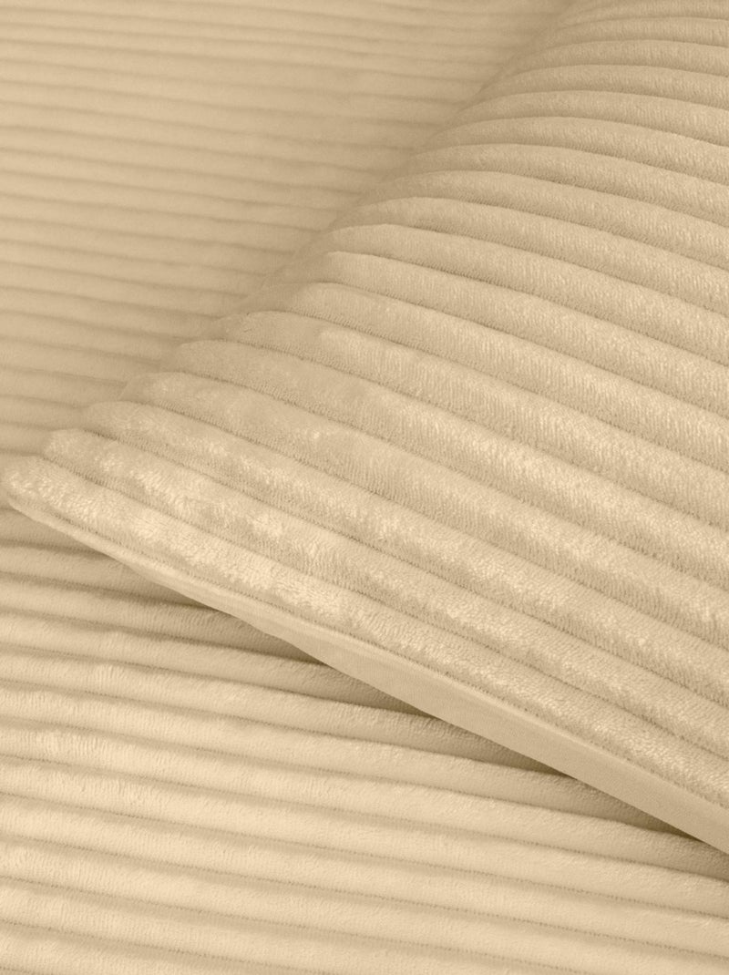 Conjunto de cama poliéster flanelle douceur d'intérieur Bege-areia - Kiabi