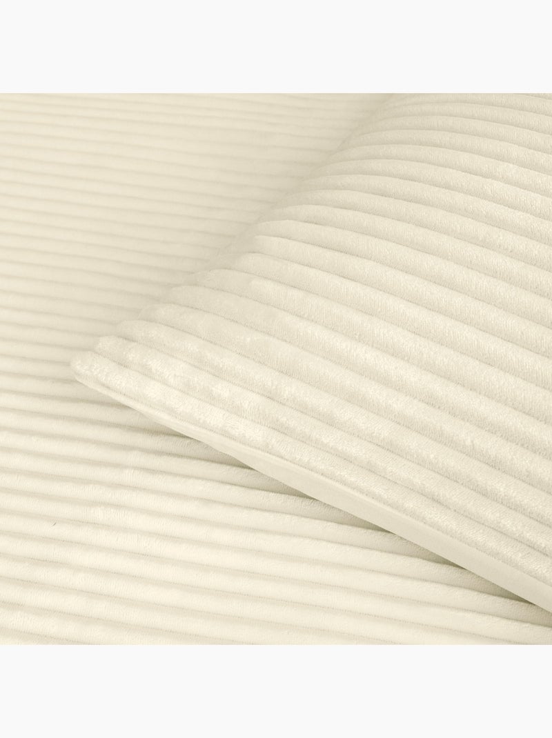 Conjunto de cama poliéster flanelle douceur d'intérieur Bege-cinza - Kiabi