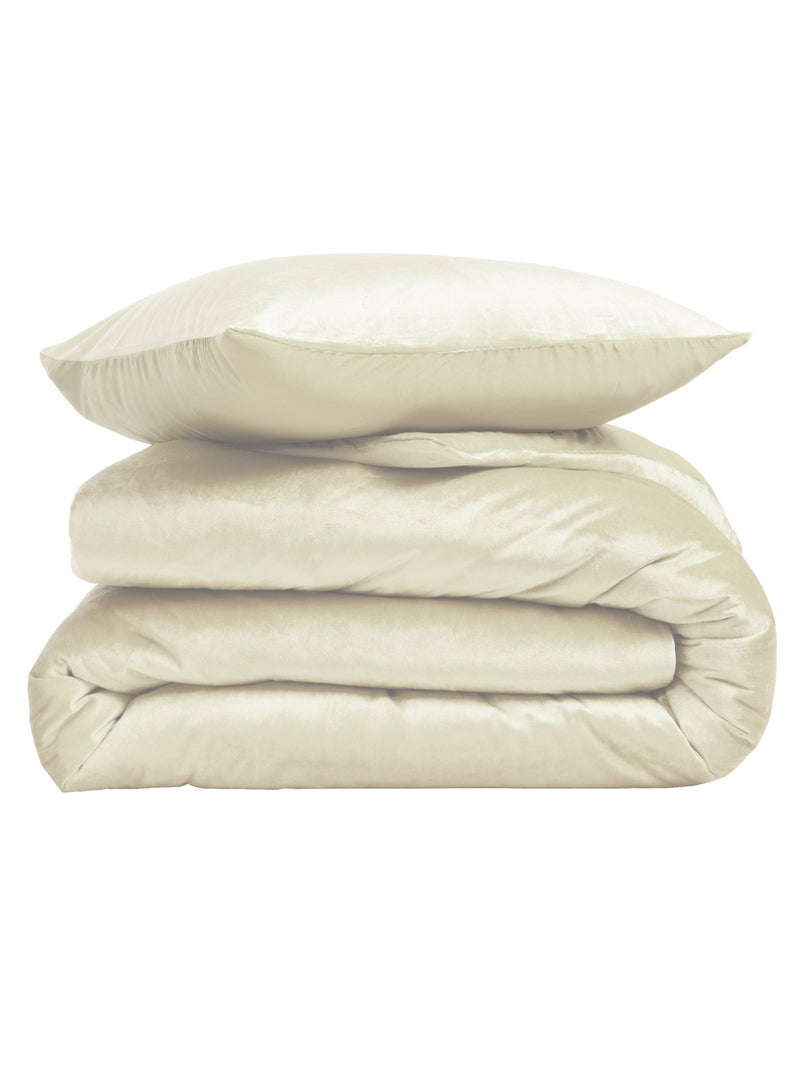 Conjunto de cama poliéster velina douceur d'intérieur Bege-cinza - Kiabi