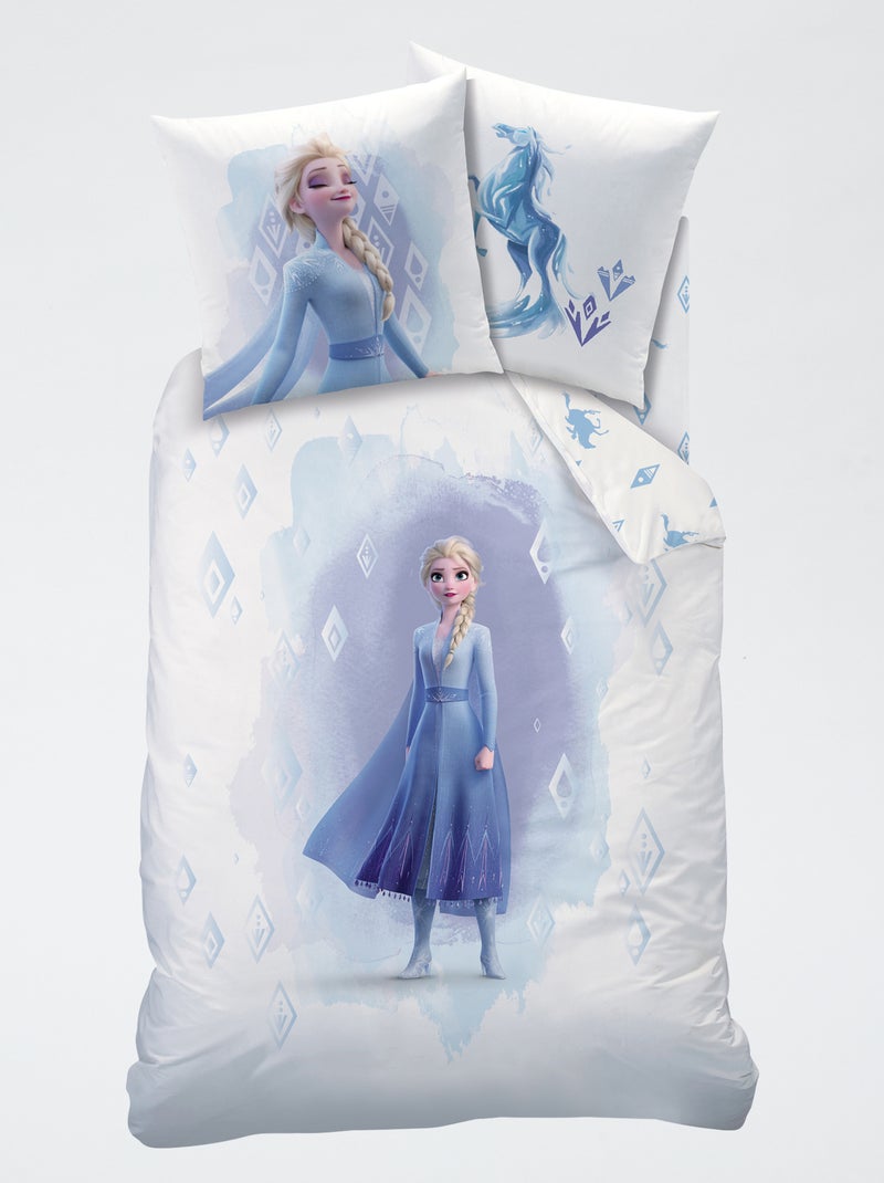 Conjunto de Cama 'Rainha da Neve' Azul - Kiabi
