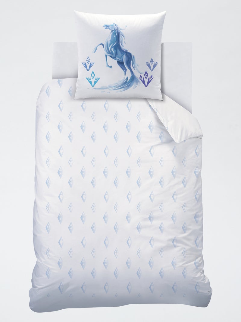 Conjunto de Cama 'Rainha da Neve' Azul - Kiabi