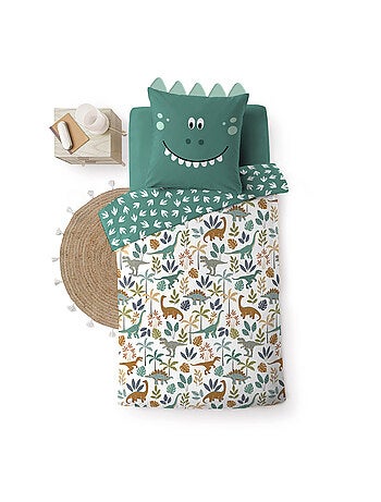 Conjunto de cama reversível de 2 peças para dinossauros