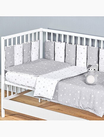 Conjunto de cama reversível para bebê em algodão | sevira kids