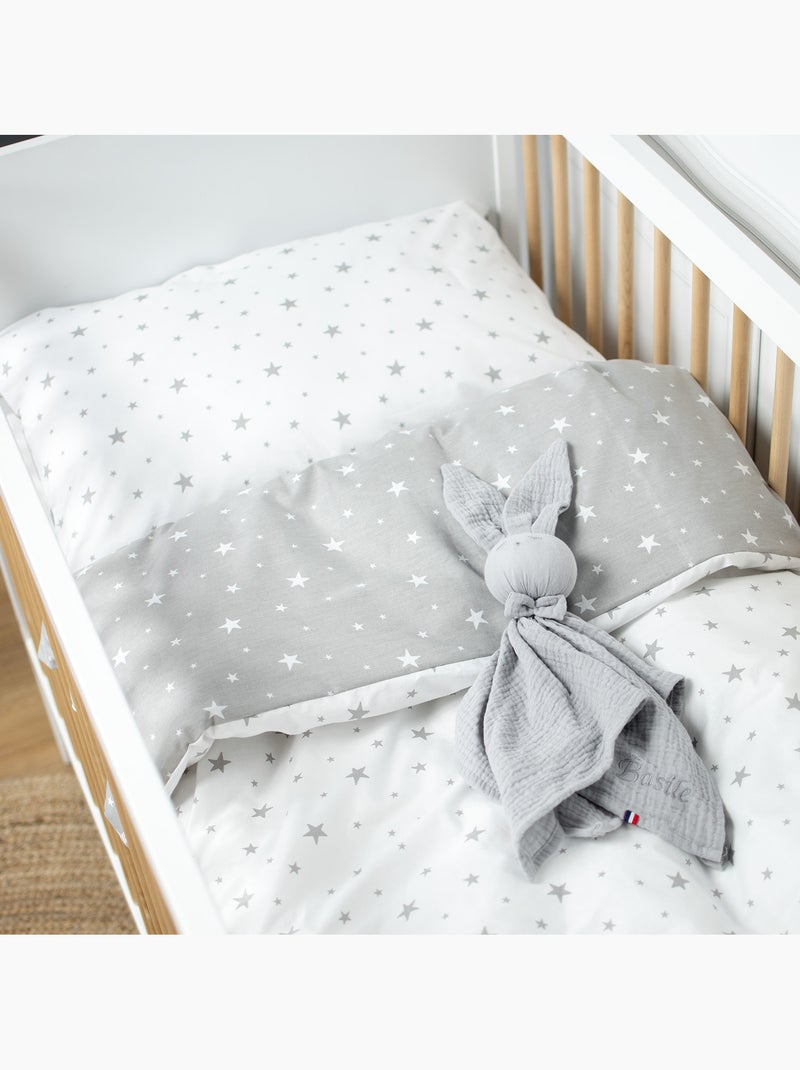 Conjunto de cama reversível para bebê em algodão | sevira kids Branco - Kiabi