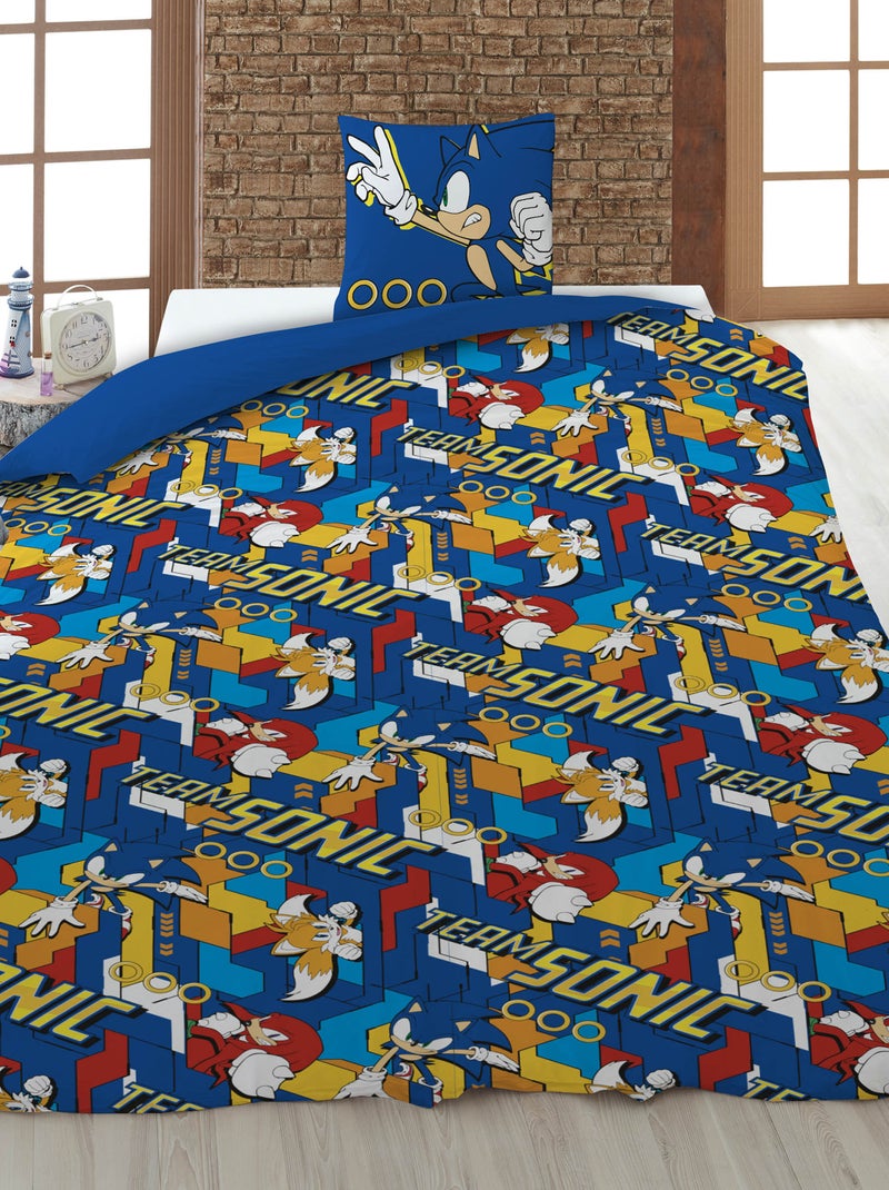 Conjunto de cama 'Sonic' - 1 pessoa Azul - Kiabi