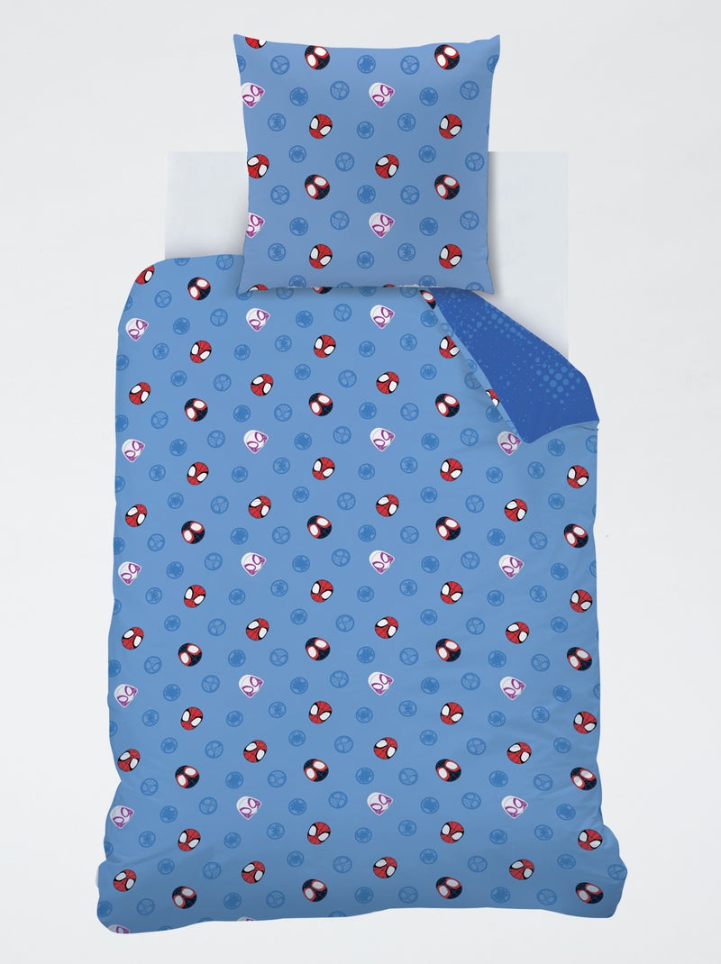 Conjunto de cama "Spidey" - 1 pessoa Azul - Kiabi