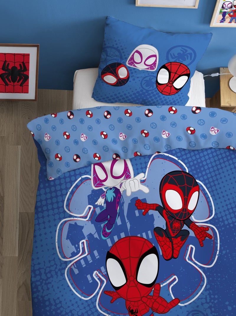 Conjunto de cama "Spidey" - 1 pessoa Azul - Kiabi