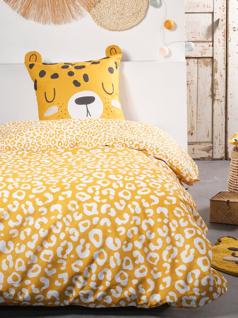 Conjunto de cama 'Tigre' - Solteiro AMARELO - Kiabi