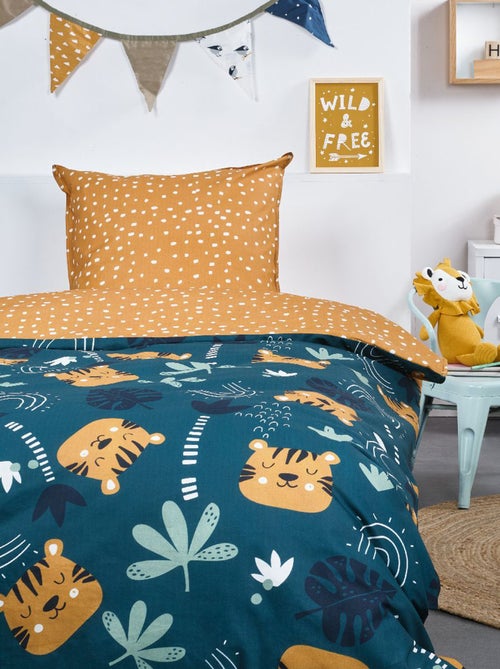 Conjunto de cama 'tigres' - Solteiro - Kiabi