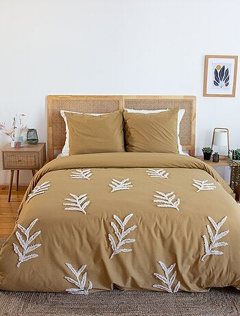 Conjunto de cama tufado para 2 pessoas, 2 peças