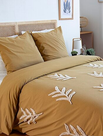 Conjunto de cama tufado para 2 pessoas, 2 peças