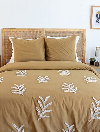 Conjunto de cama tufado para 2 pessoas, 2 peças