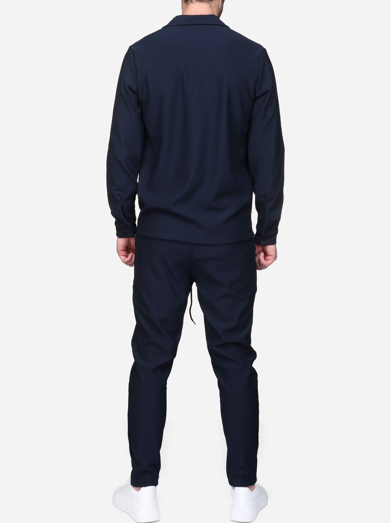 Conjunto de camisa calçar - Frilivin Azul escuro - Kiabi