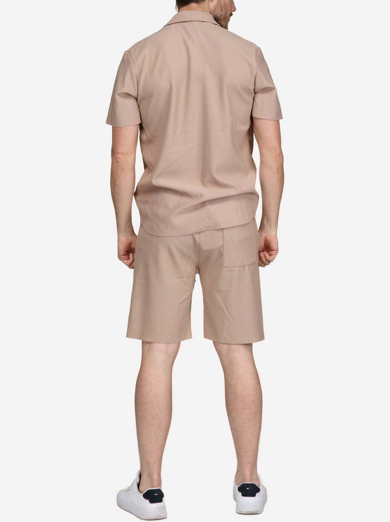 Conjunto de camisa calçar - Frilivin Bege - Kiabi