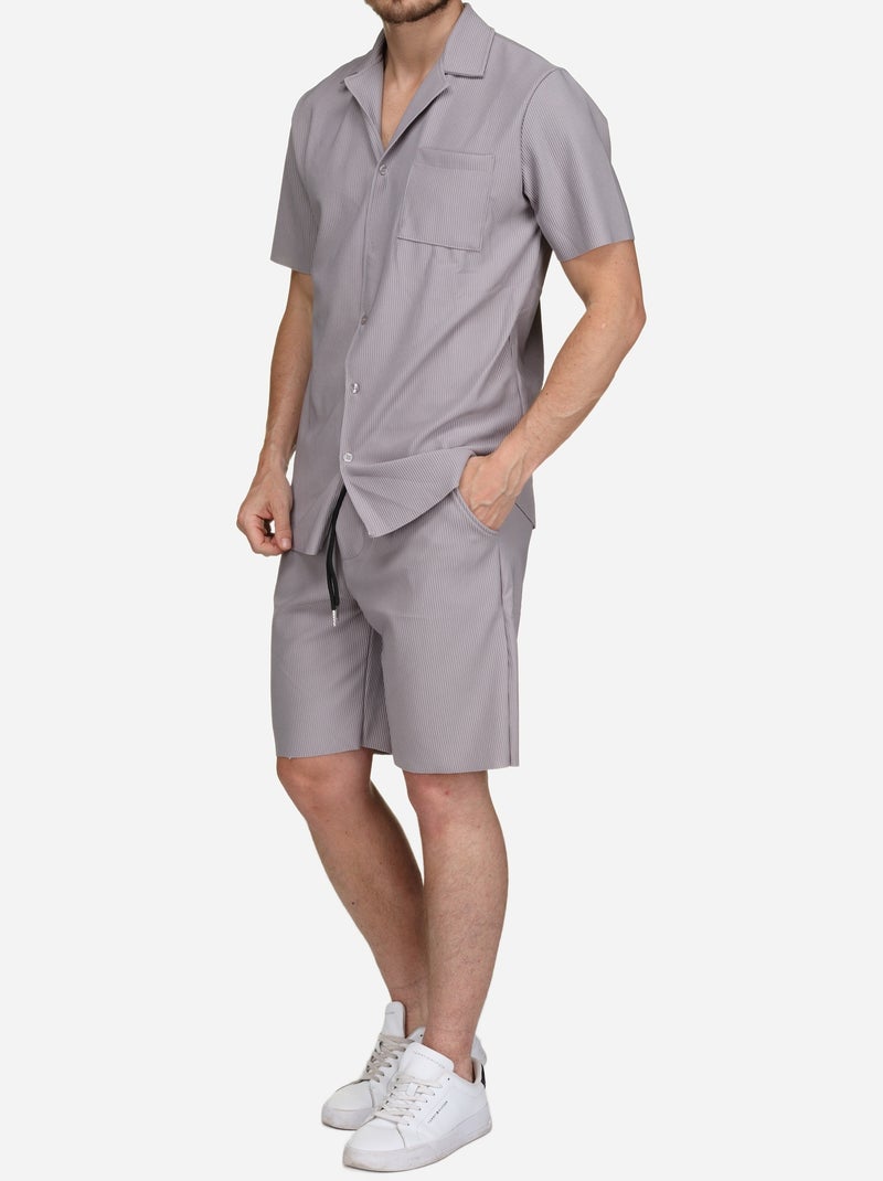 Conjunto de camisa calçar - Frilivin Cinza - Kiabi