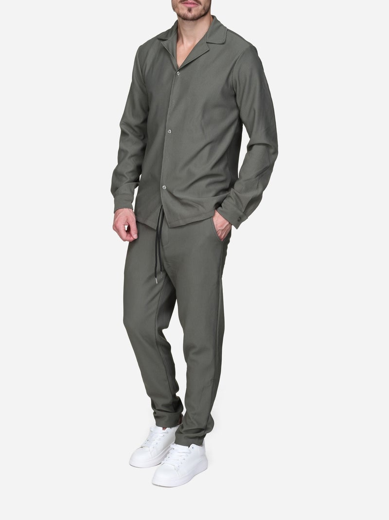 Conjunto de camisa de 2 peças - Frilivin Cáqui - Kiabi