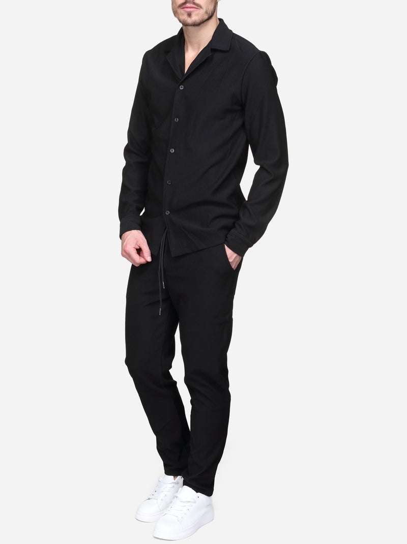 Conjunto de camisa de 2 peças - Frilivin Preto - Kiabi