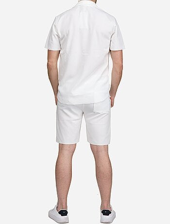 Conjunto de camisa e calções texturizados - frilivin