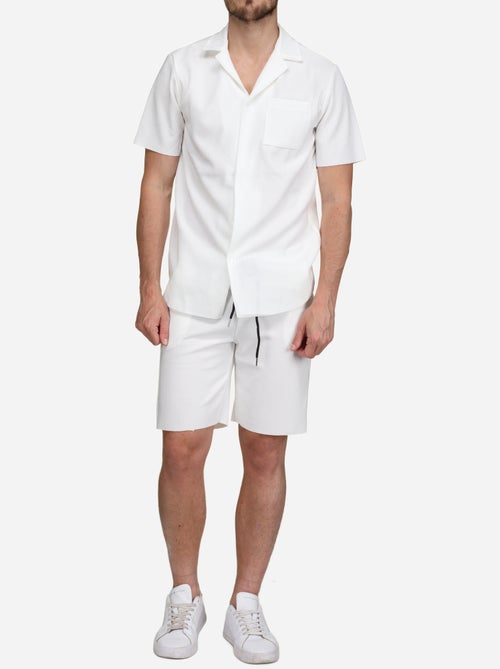 Conjunto de camisa e calções texturizados - Frilivin - Kiabi Conjunto de camisa e calções texturizados - Frilivin - Kiabi