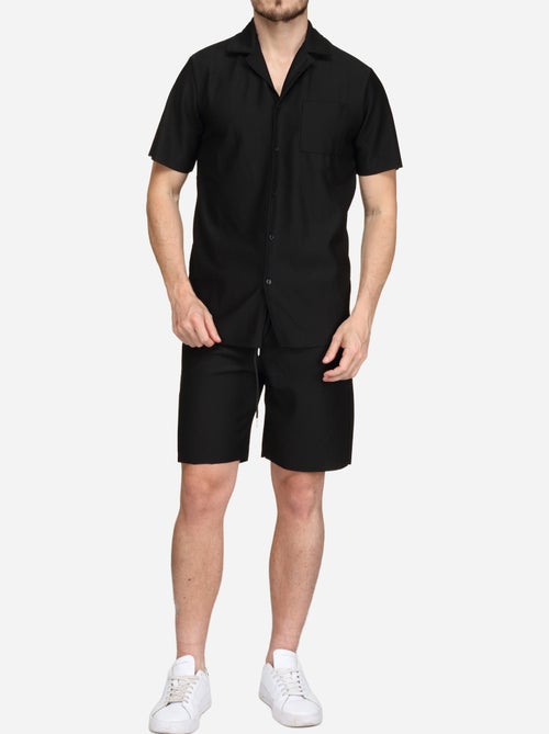 Conjunto de camisa e calções texturizados - Frilivin - Kiabi Conjunto de camisa e calções texturizados - Frilivin - Kiabi