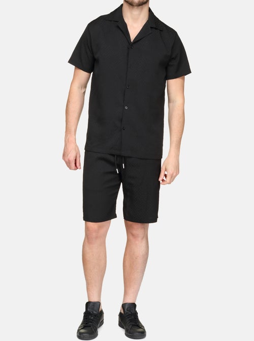 Conjunto de camisa e calções texturizados - Frilivin - Kiabi Conjunto de camisa e calções texturizados - Frilivin - Kiabi