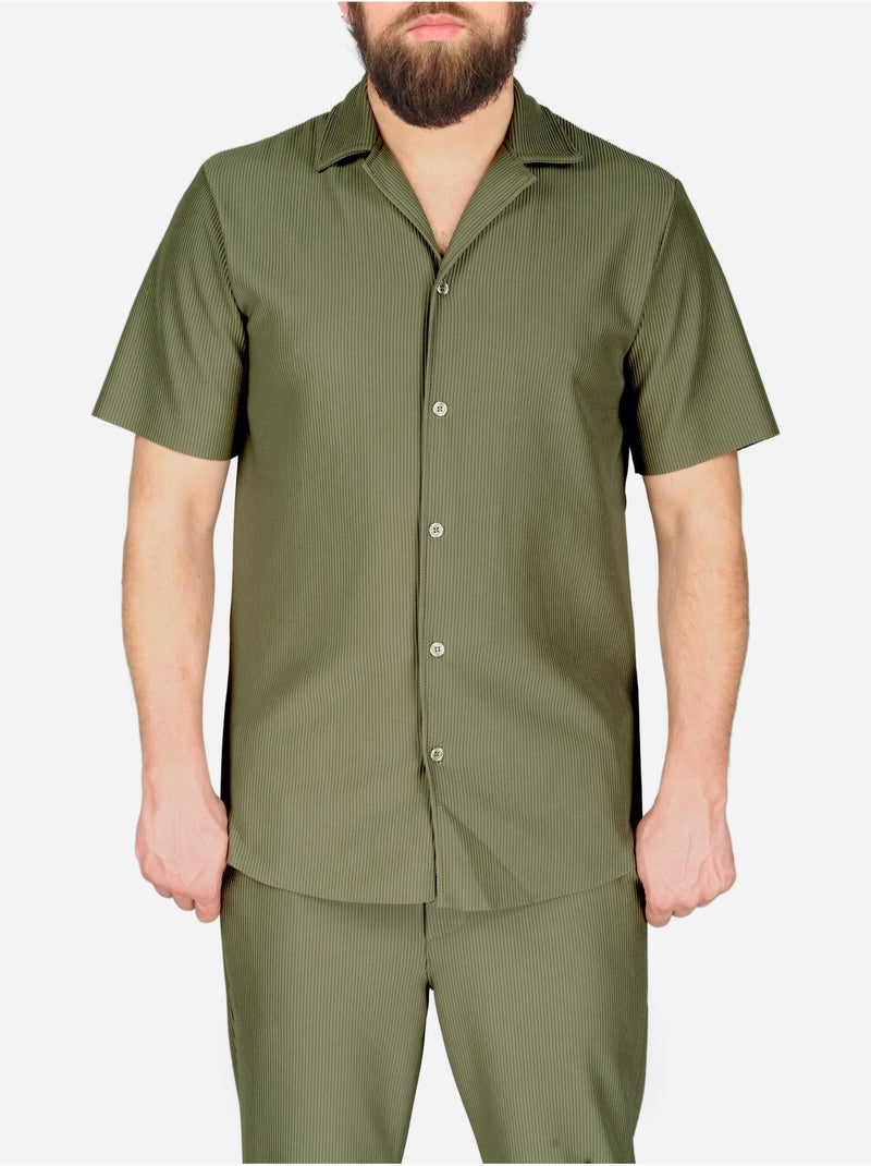 Conjunto de camisa larga - Frilivin Cáqui - Kiabi