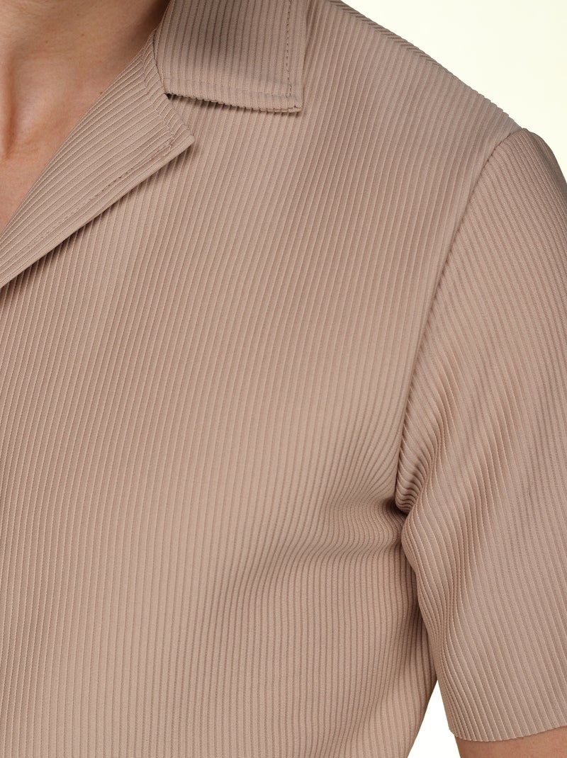 Conjunto de camisa larga - Frilivin Castanho - Kiabi