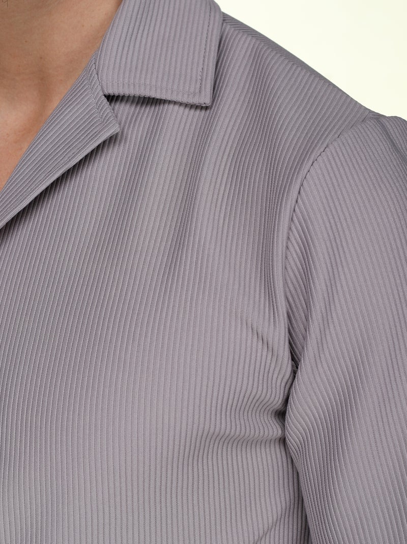 Conjunto de camisa larga - Frilivin Cinza - Kiabi
