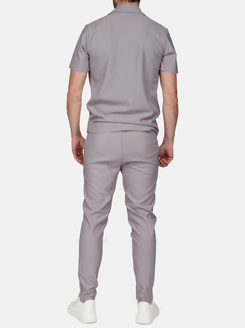 Conjunto de camisa larga - Frilivin Cinza - Kiabi