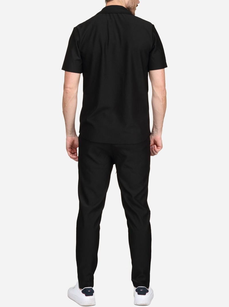 Conjunto de camisa larga - Frilivin Preto - Kiabi