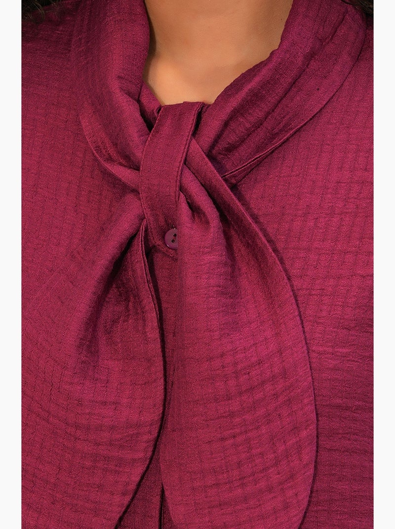 Conjunto de camisa texturizada e calças de perna larga bdart Magenta - Kiabi