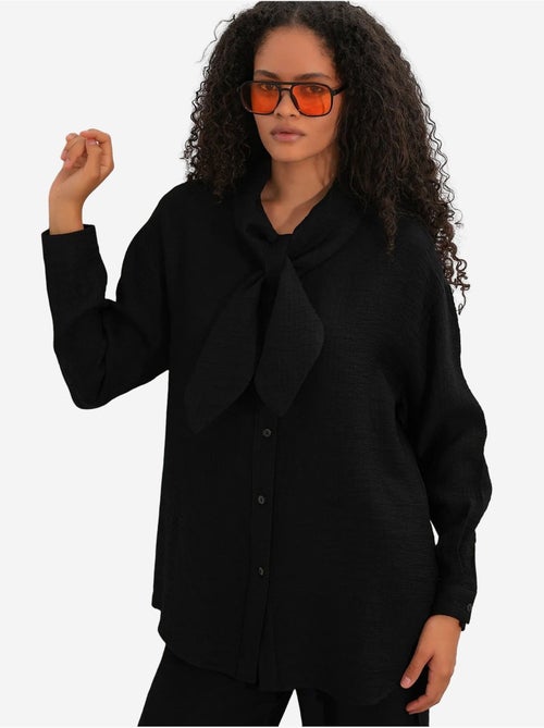 Conjunto de camisa texturizada e calças de perna larga bdart - Kiabi Conjunto de camisa texturizada e calças de perna larga bdart - Kiabi