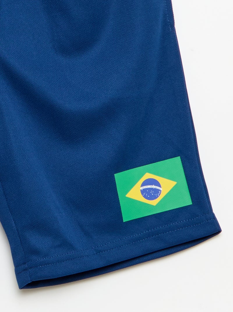 Conjunto de camisola + calções oficialmente licenciado do Campeonato do Mundo da FIFA 26™ - Brasil Amarelo - Kiabi