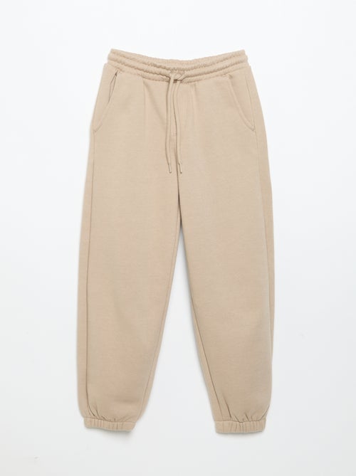 Conjunto de camisola de moletão e calças de jogging - 2 peças - Kiabi