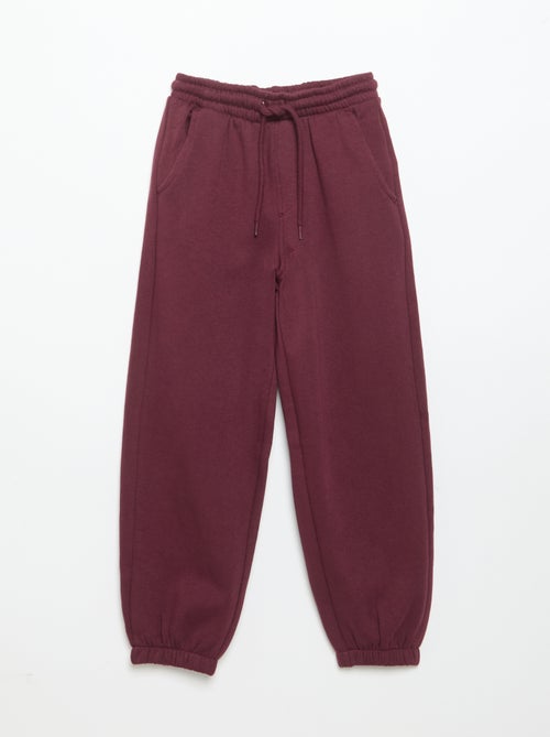 Conjunto de camisola de moletão e calças de jogging - 2 peças - Kiabi