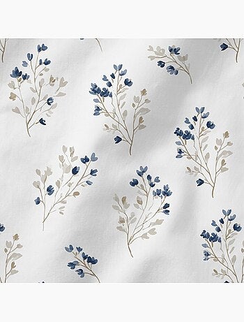 Conjunto de capa de edredão 100% algodão com design floral e capa de almofada - Gamusi
