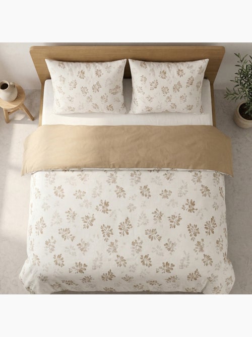 Conjunto de capa de edredão 100% algodão com design floral e capa de almofada - Gamusi - Kiabi Conjunto de capa de edredão 100% algodão com design floral e capa de almofada - Gamusi - Kiabi