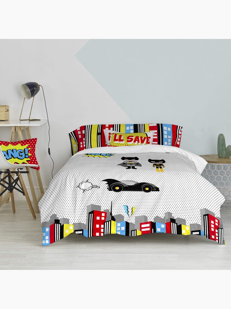 Conjunto de capa de edredão 2 peças Bat "Happyfriday" Multicolorido - Kiabi
