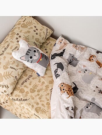Conjunto de capa de edredão 2 peças Cats "Happyfriday