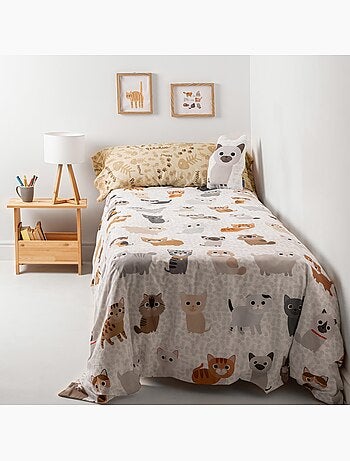 Conjunto de capa de edredão 2 peças Cats "Happyfriday