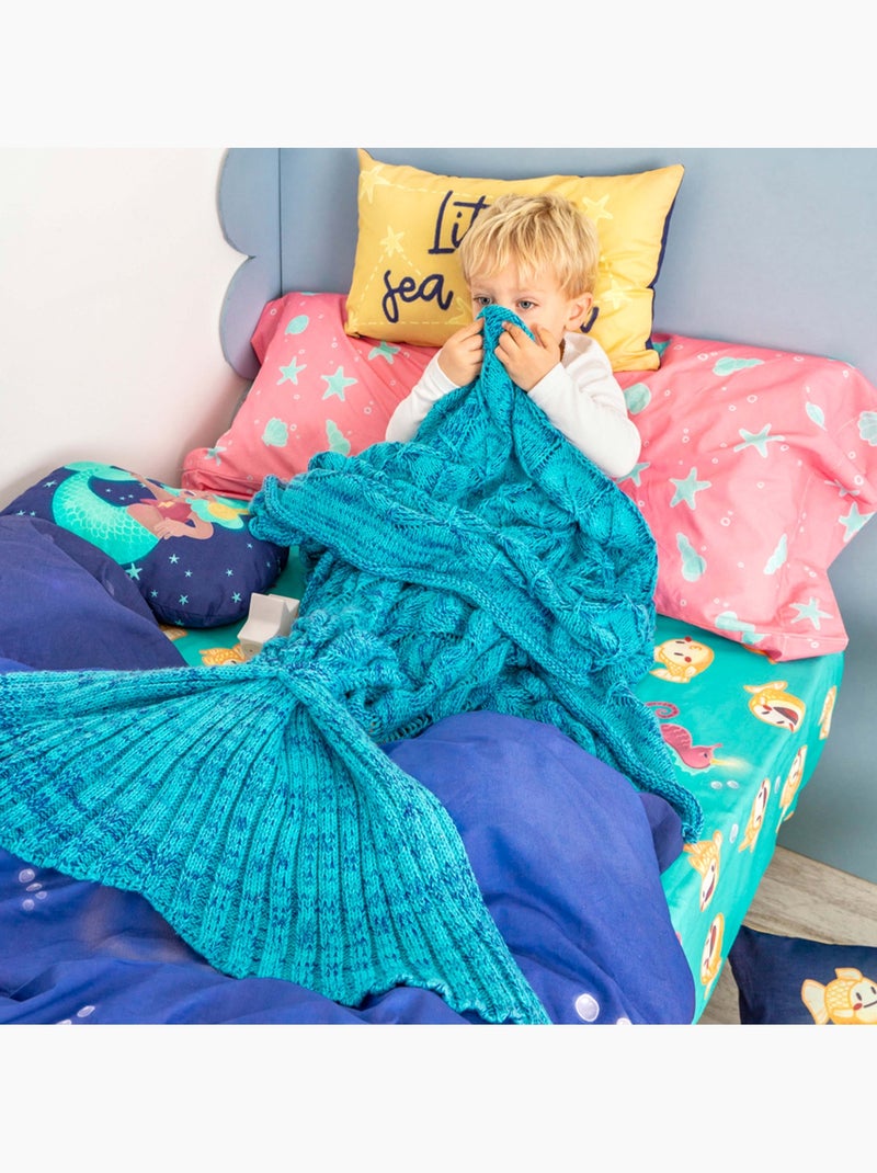Conjunto de capa de edredão 2 peças Happy mermaid "Happyfriday" Multicolorido - Kiabi