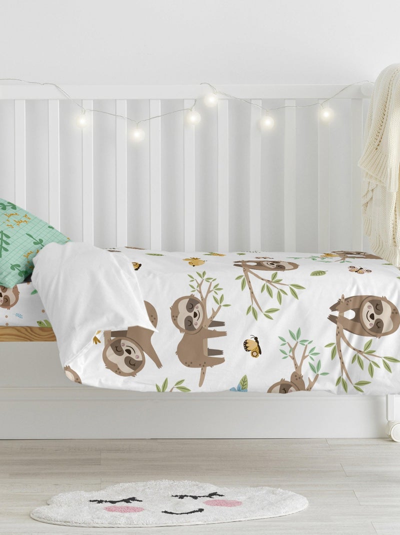 Conjunto de capa de edredão 2 peças Happy sloth "Happyfriday" Multicolorido - Kiabi